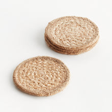Load image into Gallery viewer, JUTE COASTERS, SET OF 4

