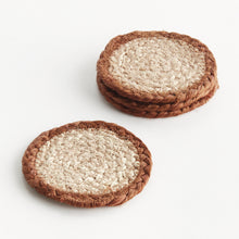 Load image into Gallery viewer, JUTE COASTERS, SET OF 4
