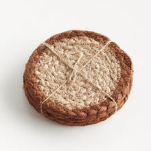 Load image into Gallery viewer, JUTE COASTERS, SET OF 4
