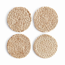 Load image into Gallery viewer, JUTE COASTERS, SET OF 4
