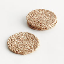 Load image into Gallery viewer, JUTE COASTERS, SET OF 4
