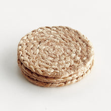 Load image into Gallery viewer, JUTE COASTERS, SET OF 4
