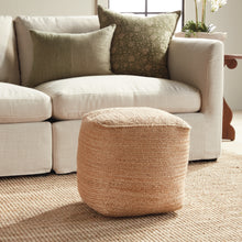 Load image into Gallery viewer, JUTE SQUARE POUF
