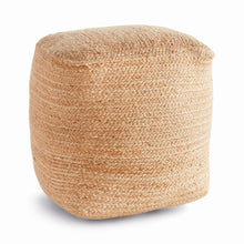 Load image into Gallery viewer, JUTE SQUARE POUF
