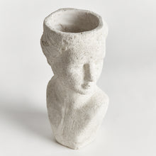 Load image into Gallery viewer, WEATHERED GARDEN FEMALE BUST PLANTER

