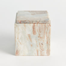 Load image into Gallery viewer, JAQUELINE MARBLE SQUARE LIDDED BOX TALL
