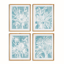Load image into Gallery viewer, PROTEA ABSTRACT PRINTS IN SOFT BLUE, SET OF 4
