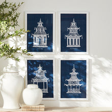 Load image into Gallery viewer, TRADITIONAL PAGODA STUDY, SET OF 4
