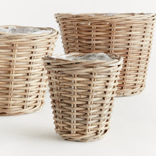 Load image into Gallery viewer, NORMANDY TAPERED BASKET PLANTERS, SET OF 3
