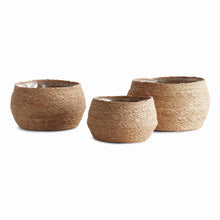 Load image into Gallery viewer, SEAGRASS ROUND TAPERED BASKETS, SET OF 3
