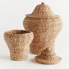 Load image into Gallery viewer, WATER HYACINTH GINGER JARS, SET OF 2
