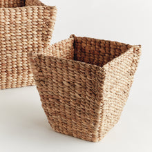 Load image into Gallery viewer, WATER HYACINTH TAPERED BASKETS, SET OF 2
