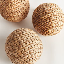 Load image into Gallery viewer, JACE WATER HYACINTH ORBS 6.5", SET OF 3
