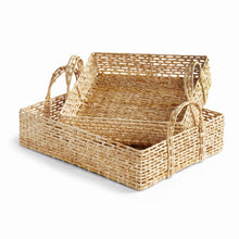 Load image into Gallery viewer, JULIET ABACA NESTING RECTANGULAR TRAYS, SET OF 2
