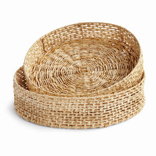 Load image into Gallery viewer, JULIET ABACA ROUND TRAYS, SET OF 2
