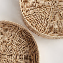 Load image into Gallery viewer, JULIET ABACA ROUND TRAYS, SET OF 2
