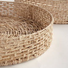 Load image into Gallery viewer, JULIET ABACA ROUND TRAYS, SET OF 2
