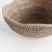 Load image into Gallery viewer, BURMA RATTAN SCALLOPED EDGE BOWL
