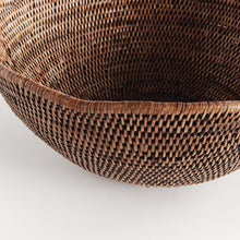 Load image into Gallery viewer, BURMA RATTAN SCALLOPED EDGE BOWL LARGE
