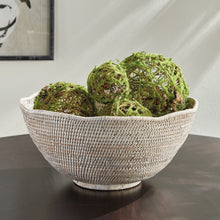 Load image into Gallery viewer, BURMA RATTAN SCALLOPED EDGE BOWL LARGE
