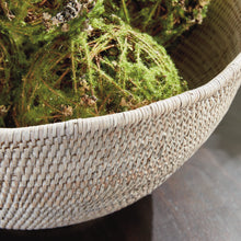 Load image into Gallery viewer, BURMA RATTAN SCALLOPED EDGE BOWL LARGE
