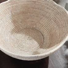 Load image into Gallery viewer, BURMA RATTAN SCALLOPED EDGE BOWL LARGE
