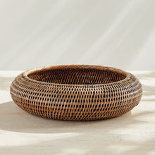 Load image into Gallery viewer, BURMA RATTAN SHALLOW DISPLAY BOWLS, SET OF 2
