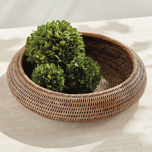 Load image into Gallery viewer, BURMA RATTAN SHALLOW DISPLAY BOWLS, SET OF 2
