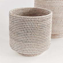 Load image into Gallery viewer, BURMA RATTAN CACHEPOTS LARGE, SET OF 2
