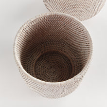 Load image into Gallery viewer, BURMA RATTAN CACHEPOTS LARGE, SET OF 2
