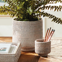 Load image into Gallery viewer, BURMA RATTAN CACHEPOTS SMALL, SET OF 2
