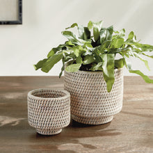 Load image into Gallery viewer, BURMA RATTAN CACHEPOTS SMALL, SET OF 2
