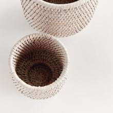 Load image into Gallery viewer, BURMA RATTAN CACHEPOTS SMALL, SET OF 2
