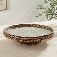 Load image into Gallery viewer, BURMA RATTAN SERVING STAND
