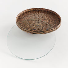 Load image into Gallery viewer, BURMA RATTAN SERVING STAND

