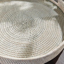 Load image into Gallery viewer, BURMA RATTAN ROUND SERVING TRAY LARGE
