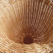 Load image into Gallery viewer, MYRA RATTAN SCALLOPED EDGE FOOTED URN
