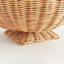 Load image into Gallery viewer, CHARLESTON RATTAN FOOTED BOWL
