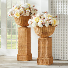 Load image into Gallery viewer, CHARLESTON RATTAN PEDESTAL TALL

