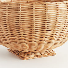 Load image into Gallery viewer, CHARLESTON RATTAN FOOTED BOWL SMALL
