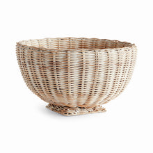 Load image into Gallery viewer, CHARLESTON RATTAN FOOTED BOWL SMALL

