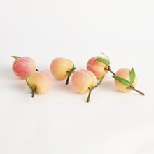 Load image into Gallery viewer, FAUX PEACHES 4", SET OF 6
