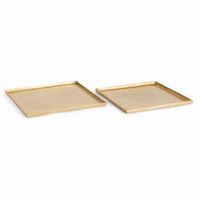 Load image into Gallery viewer, BRETT SQUARE DECORATIVE TRAYS, SET OF 2
