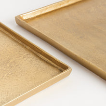 Load image into Gallery viewer, BRETT SQUARE DECORATIVE TRAYS, SET OF 2
