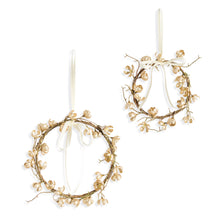 Load image into Gallery viewer, GILDED CHERRY BLOSSOM WREATHS ST/2
