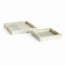 Load image into Gallery viewer, JOHANNA SQUARE MARBLE TRAYS SMALL, SET OF 2
