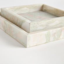 Load image into Gallery viewer, JOHANNA SQUARE MARBLE TRAYS SMALL, SET OF 2
