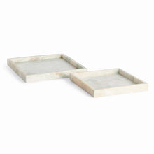 Load image into Gallery viewer, JOHANNA SQUARE MARBLE TRAYS LARGE, SET OF 2
