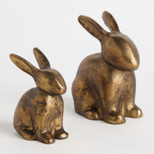 Load image into Gallery viewer, SITTING RABBIT SCULPTURE, SET OF 2
