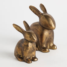 Load image into Gallery viewer, SITTING RABBIT SCULPTURE, SET OF 2

